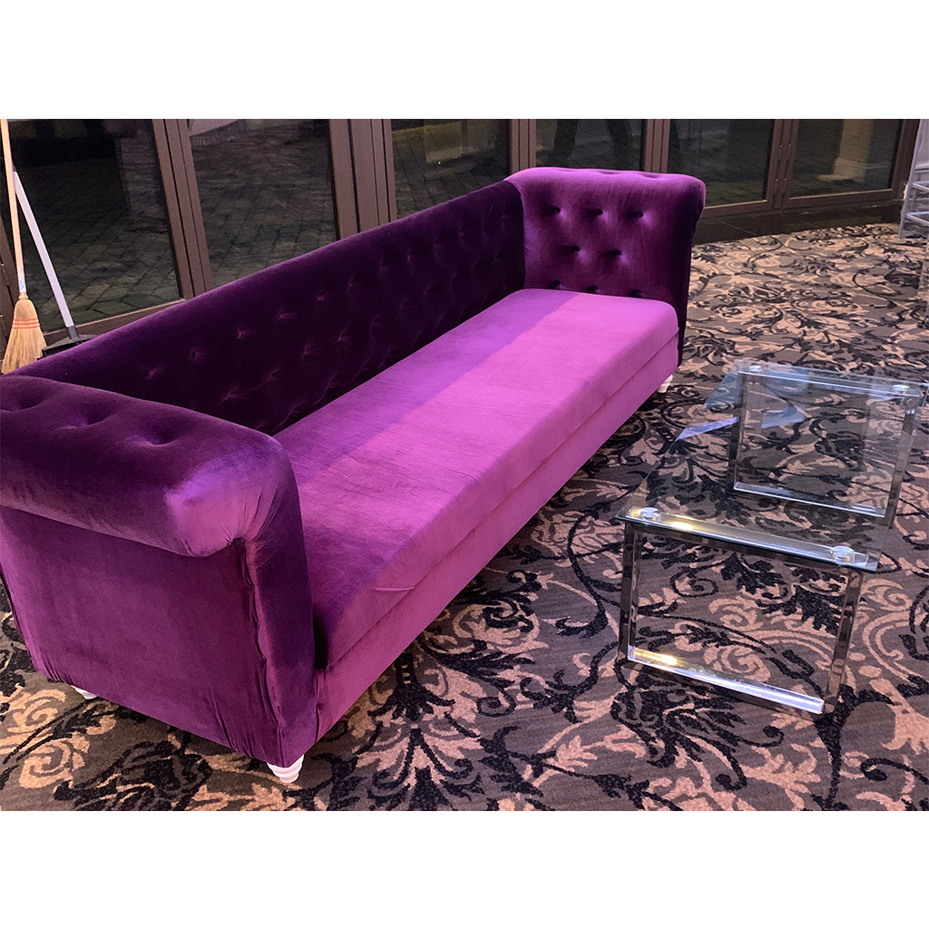 Diana Purple Velvet Sofa