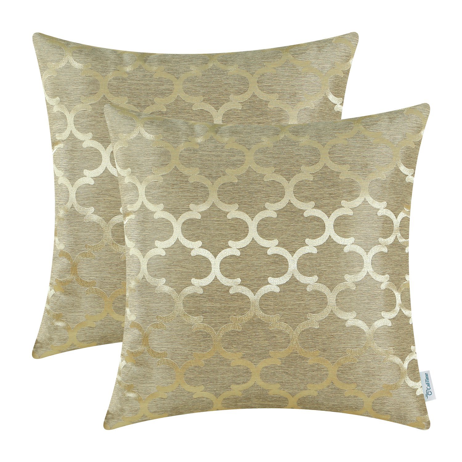 Gold Damask Design Pillow